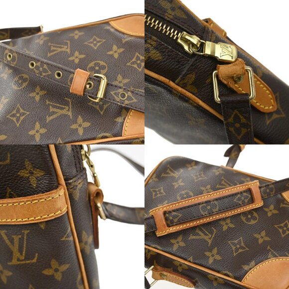 LOUIS VUITTON Danube Shoulder Bag Monogram Leather Brown France M45266 30YH514 - Picture 10 of 16